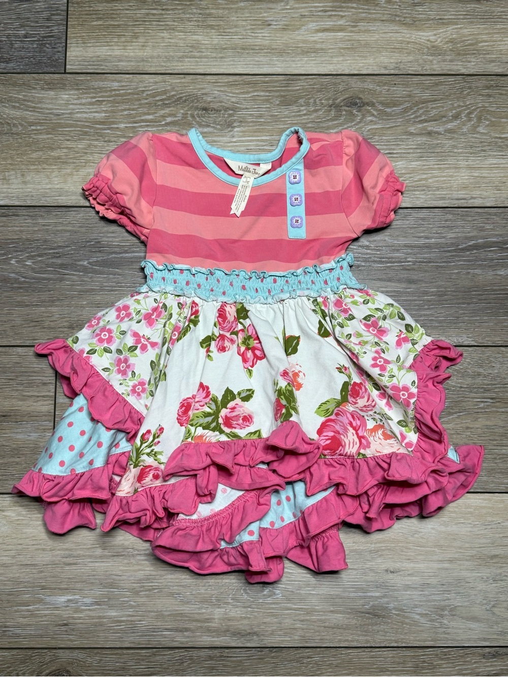 Matilda Jane Take A Spin Floral Ruffle Dress Size 2 2T Spring 2020